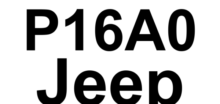 DTC P16A0 Jeep - Definição em inglês: ETC Motor Error Position Definição em Português: Erro de Posição do Motor ETC.