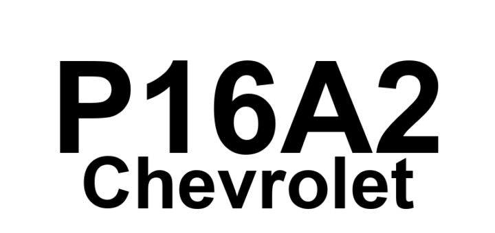 DTC P16A2 Chevrolet - Definição em inglês: Sensor Communication Circuit Performance Definição em Português: Circuito de Comunicação do Sensor - Desempenho Anormal