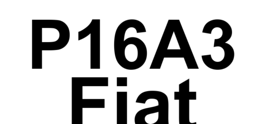 DTC P16A3 Fiat - Definição em inglês: ETC Motor Self-Learning-Mechanical Throttle Closure Definição em Português: Motor ETC - Autoaprendizado de fechamento mecânico do acelerador