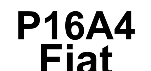 DTC P16A4 Fiat - Definição em inglês: ETC Motor Self-Learning-Spring Closure Definição em Português: Motor ETC - Aprendizado automático de fechamento da mola