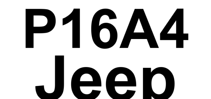 DTC P16A4 Jeep - Definição em inglês: ETC Motor Self Learning (Spring Closure) Definição em Português: Aprendizagem Automática do Motor ETC (Fechamento por Mola)
