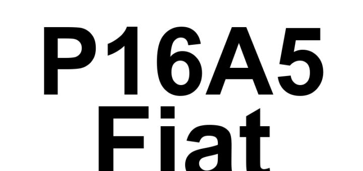 DTC P16A5 Fiat - Definição em inglês: ETC Motor Self-Learning-Spring Opening Definição em Português: Motor ETC - Autoaprendizado de Abertura da Mola