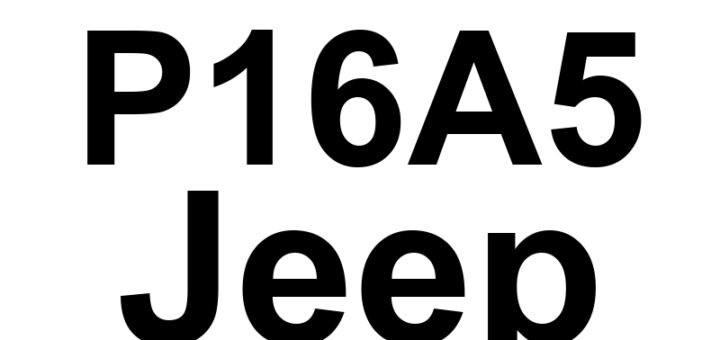 DTC P16A5 Jeep - Definição em inglês: ETC Motor Self Learning (Spring Opening) Definição em Português: Motor ETC - Autoapredizagem (Abertura de Mola)