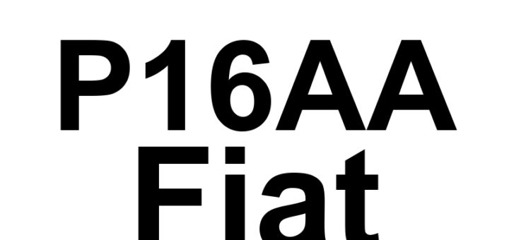 DTC P16AA Fiat - Definição em inglês: Speed Control Disabled Due To High Acceleration Definição em Português: Controle de Velocidade Desativado Devido à Alta Aceleração.