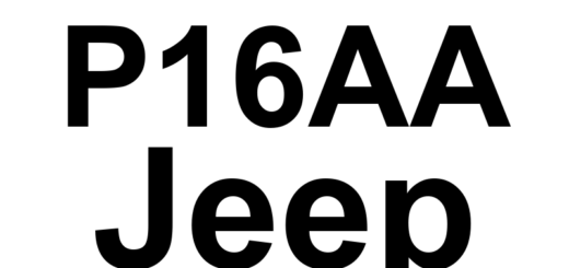 DTC P16AA Jeep - Definição em inglês: Speed Control Disabled Due To High Acceleration Definição em Português: Controle de Velocidade - Desativado Devido a Alta Aceleração