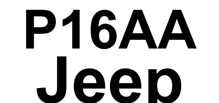 DTC P16AA Jeep - Definição em inglês: Speed Control Disabled Due To High Acceleration Definição em Português: Controle de Velocidade - Desativado Devido a Alta Aceleração