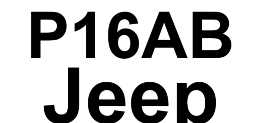 DTC P16AB Jeep - Definição em inglês: Speed Control Disabled Due To Excessive Deceleration Definição em Português: Controle de Velocidade - Desativado Devido a Desaceleração Excessiva