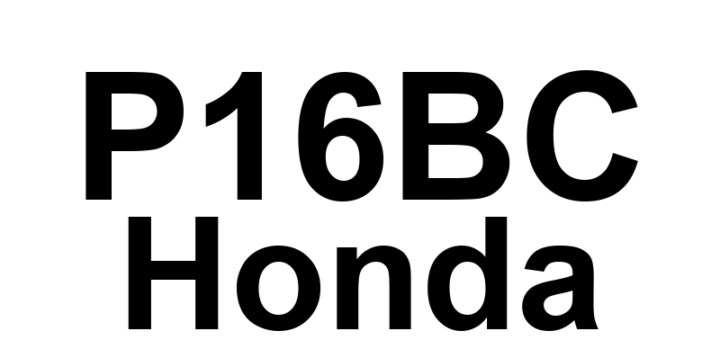 DTC P16BC Honda - Definição em inglês: Alternator FR Terminal Circuit/IGP Circuit Low Voltage Definição em Português: Circuito do Terminal FR do Alternador/Circuito IGP - Baixa Voltagem