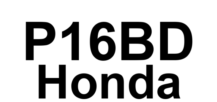 DTC P16BD Honda - Definição em inglês: Starter Cut Relay 2 Malfunction Definição em Português: Relé de Corte do Motor de Partida 2 - Mau Funcionamento