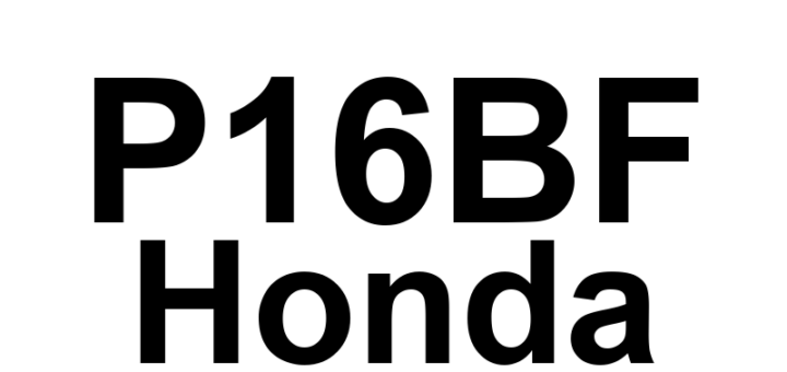 DTC P16BF Honda - Definição em inglês: Starter Cut Relay STRLY Circuit Malfunction Definição em Português: Circuito do Relé de Corte do Motor de Partida STRLY - Mau Funcionamento