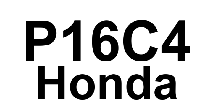 DTC P16C4 Honda - Definição em inglês: Engine Mount Actuator Control Power Circuit (Stuck Off) Definição em Português: Circuito de Alimentação do Atuador do Coxim do Motor - Travado Desligado