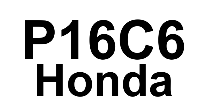 DTC P16C6 Honda - Definição em inglês: Engine Mount Actuator High Voltage During Function Test Definição em Português: Atuador do Suporte do Motor - Alta Voltagem Durante o Teste de Funcionamento.