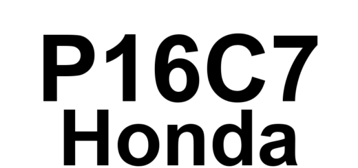 DTC P16C7 Honda - Definição em inglês: Rear Engine Mount Actuator Control Circuit High Current Definição em Português: Atuador do Suporte Traseiro do Motor - Corrente Alta no Circuito de Controle