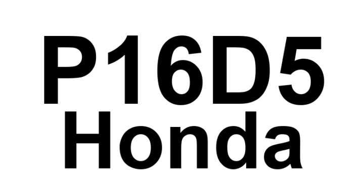 DTC P16D5 Honda - Definição em inglês: F-CAN Malfunction (Internal Malfunction) Definição em Português: Mau funcionamento do F-CAN (Falha interna)