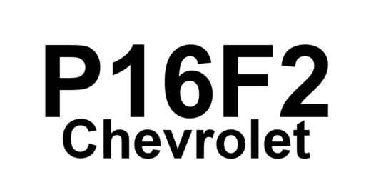 DTC P16F2 Chevrolet - Definição em inglês: Control Module Transmission Direction Range Switch Definição em Português: Módulo de Controle - Interruptor de Faixa de Direção da Transmissão
