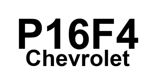 DTC P16F4 Chevrolet - Definição em inglês: Control Module Transmission Range Control Performance Definição em Português: Módulo de Controle - Desempenho do Controle de Faixa da Transmissão
