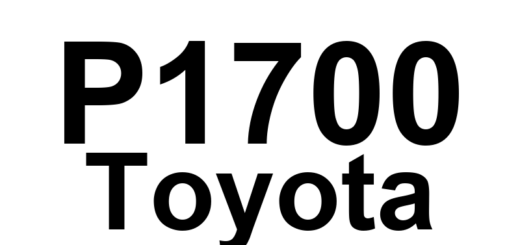 DTC P1700 Toyota - Definição em inglês: Vehicle Speed Sensor '2' Circuit Malfunction Definição em Português: Sensor de Velocidade do Veículo '2' - Mau Funcionamento do Circuito
