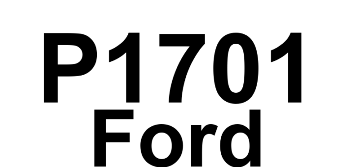 DTC P1701 Ford - Definição em inglês: Reverse Engagement Error Definição em Português: Erro de Engate da Marcha Ré