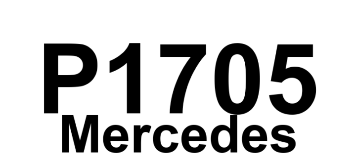 DTC P1705 Mercedes - Definição em inglês: Clutch signal or P/N position Plausibility Definição em Português: Sinal da embreagem ou posição P/N - Plausibilidade