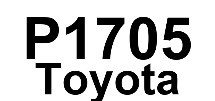 DTC P1705 Toyota - Definição em inglês: A/T Direct Clutch Speed Sensor Circuit Malfunction Definição em Português: Circuito do Sensor de Velocidade da Embreagem Direta da Transmissão Automática - Mau Funcionamento