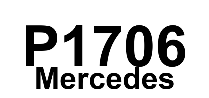 DTC P1706 Mercedes - Definição em inglês: Transmisson neutral switch Definição em Português: Interruptor de neutro da transmissão - Falha detectada
