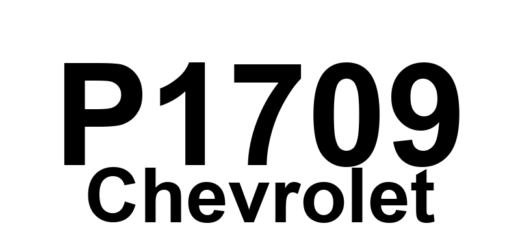 DTC P1709 Chevrolet - Definição em inglês: Park/Neutral Position Switch Out Of Self-Test Range Definição em Português: Interruptor de Posição de Estacionamento/Neutro - Fora da Faixa de Autoteste.