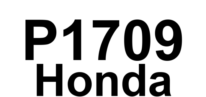 DTC P1709 Honda - Definição em inglês: TCM A/T Mode Switch Circuit Malfunction Definição em Português: Circuito do Interruptor de Modo da Transmissão TCM A/T - Mau Funcionamento