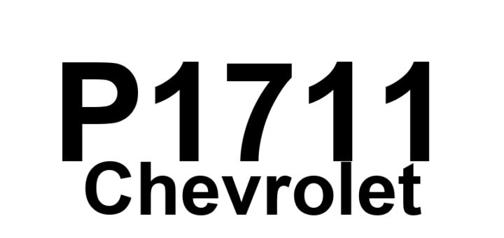 DTC P1711 Chevrolet - Definição em inglês: Pressure Switch Solenoid “E” Stuck Closed Definição em Português: Solenoide da Chave de Pressão "E" - Travado Fechado