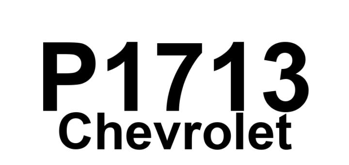 DTC P1713 Chevrolet - Definição em inglês: Pressure Switch Reverse Circuit Definição em Português: Interruptor de Pressão da Ré - Circuito