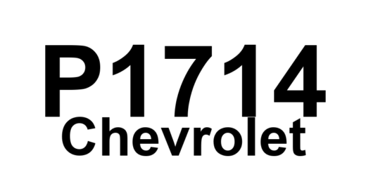 DTC P1714 Chevrolet - Definição em inglês: Pressure Switch Reverse Stuck Open Definição em Português: Interruptor de Pressão da Marcha à Ré - Travado Aberto