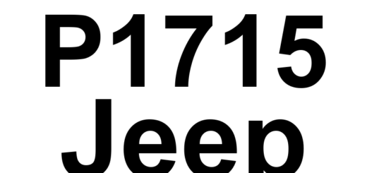 DTC P1715 Jeep - Definição em inglês: A/T Pulse Generator Assembly Circuit Malfunction Definição em Português: Circuito do Conjunto Gerador de Pulsos da Transmissão - Mau Funcionamento