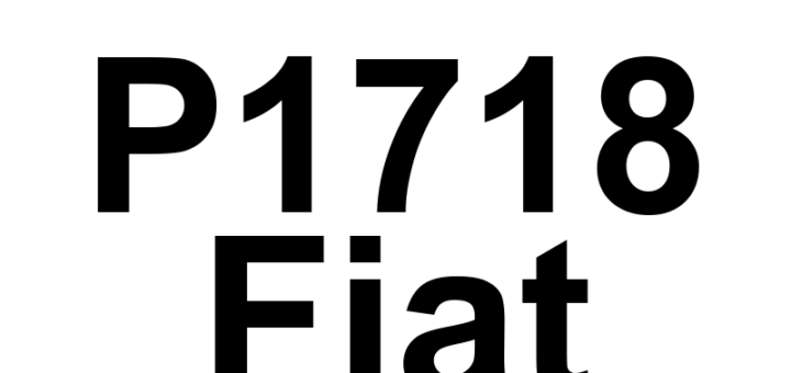 DTC P1718 Fiat - Definição em inglês: EEPROM Integrity Failure Definição em Português: Falha de Integridade da EEPROM.