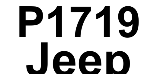 DTC P1719 Jeep - Definição em inglês: A/T Skip Shift Solenoid Control Circuit Malfunction Definição em Português: Circuito de Controle do Solenoide de Pulo de Marcha da Transmissão Automática - Mau Funcionamento