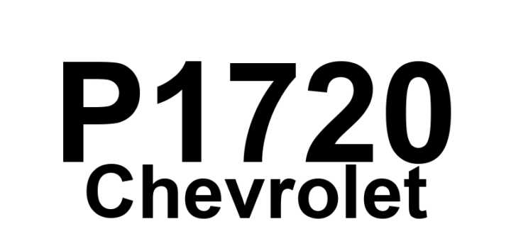DTC P1720 Chevrolet - Definição em inglês: Solenoid “A” Control Clutch Stuck Of Definição em Português: Solenoide "A" da embreagem de controle - Travado desligado.