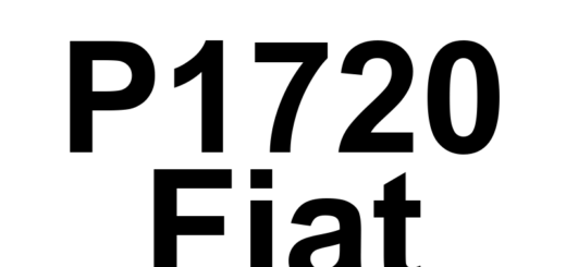 DTC P1720 Fiat - Definição em inglês: Output Speed Sensor-Wheel Speed Rationality Definição em Português: Sensor de Velocidade de Saída - Racionalidade da Velocidade da Roda