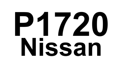 DTC P1720 Nissan - Definição em inglês: A/T (TCM) Vehicle Speed Sensor Circuit Malfunction Definição em Português: Sensor de Velocidade do Veículo (TCM A/T) - Mau Funcionamento do Circuito