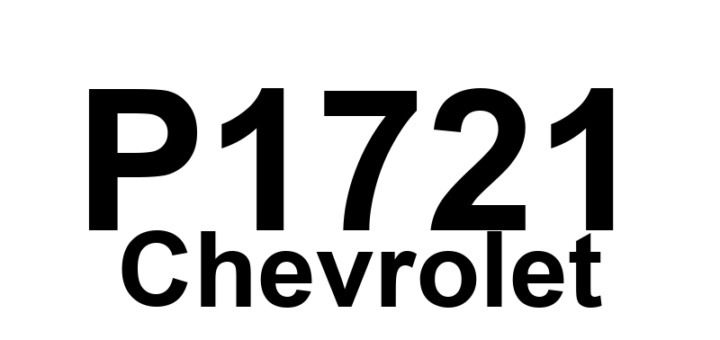 DTC P1721 Chevrolet - Definição em inglês: Solenoid “B” Control Clutch Stuck Off Definição em Português: Solenoide de Controle da Embreagem “B” Travado Desligado.