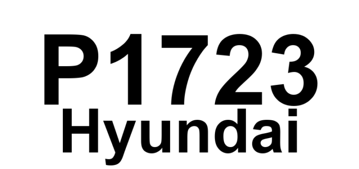 DTC P1723 Hyundai - Definição em inglês: TCM A/T Control Relay Line Circuit Malfunction Definição em Português: Circuito do Relé de Controle A/T do Módulo TCM - Mau Funcionamento