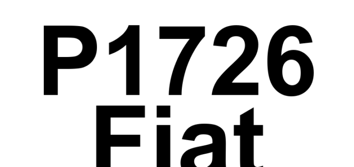 DTC P1726 Fiat - Definição em inglês: Transmission Range Sensor C Circuit High Definição em Português: Sensor de Alcance da Transmissão C - Circuito Alto