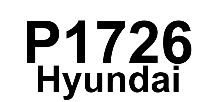 DTC P1726 Hyundai - Definição em inglês: Throttle Position Sensor (TPS) Input-Loss of Signal Definição em Português: Sensor de Posição do Acelerador (TPS) - Perda de Sinal