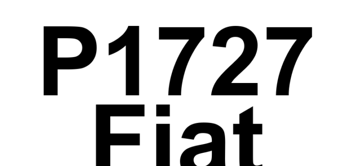 DTC P1727 Fiat - Definição em inglês: Transmission Range Sensor D Circuit Low Definição em Português: Sensor de Alcance da Transmissão - Circuito D Baixo