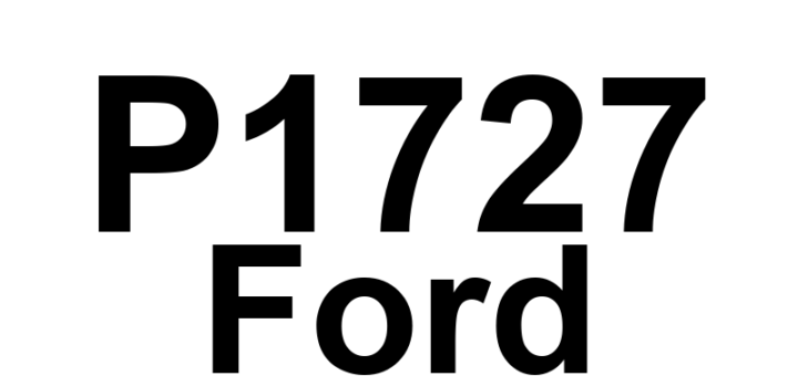 DTC P1727 Ford - Definição em inglês: Transmission Coast Clutch Solenoid Slip Malfunction Definição em Português: Solenoide da Embreagem Costeira da Transmissão - Mau Funcionamento de Deslizamento