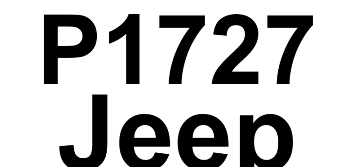 DTC P1727 Jeep - Definição em inglês: Transmission Range Sensor D Circuit Low Definição em Português: Sensor de Alcance da Transmissão - Circuito D Baixo