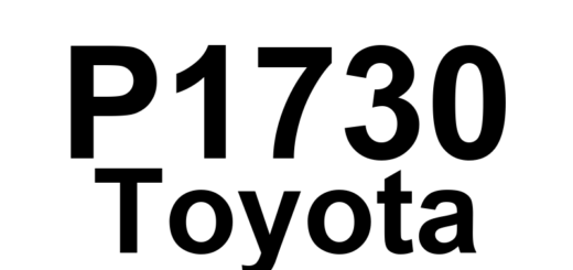 DTC P1730 Toyota - Definição em inglês: NC Revolution Sensor Circuit Malfunction (Counter Gear Speed Sensor) Definição em Português: Sensor de rotação NC - Mau funcionamento do circuito (Sensor de velocidade da engrenagem de contagem)