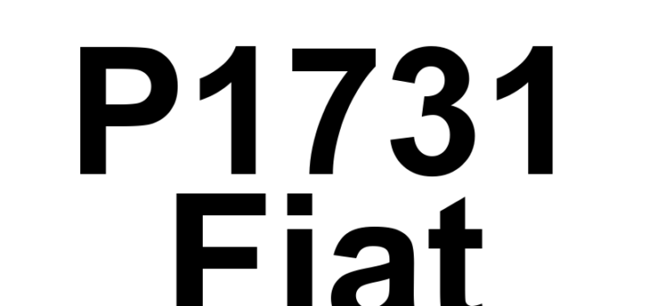 DTC P1731 Fiat - Definição em inglês: Incorrect Gear Engaged Definição em Português: Engrenagem Incorreta Engatada