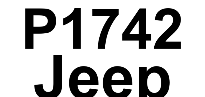 DTC P1742 Jeep - Definição em inglês: TCM Internal Malfunction Definição em Português: (PCM - Mau funcionamento interno)