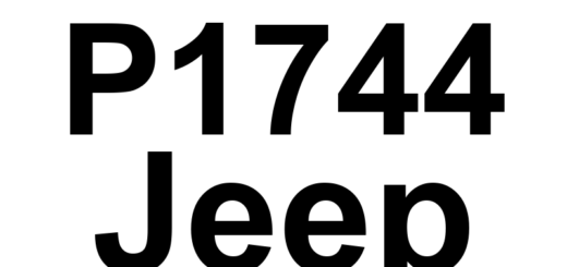 DTC P1744 Jeep - Definição em inglês: A/T Shift Solenoid 'A' Control Circuit Low Input Definição em Português: Eletroválvula 'A' da Transmissão Automática - Entrada Baixa no Circuito de Controle.