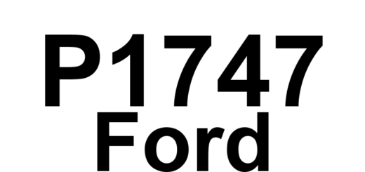 DTC P1747 Ford - Definição em inglês: Pressure Control Solenoid "A" Short Circuit Definição em Português: Solenoide de Controle de Pressão "A" - Curto-circuito.