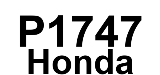 DTC P1747 Honda - Definição em inglês: Hydraulic Control System (Cut Valve A Stuck ON or Cut Valve B Stuck OFF) Definição em Português: Sistema de Controle Hidráulico - Válvula de Corte A Travada Aberta ou Válvula de Corte B Travada Fechada