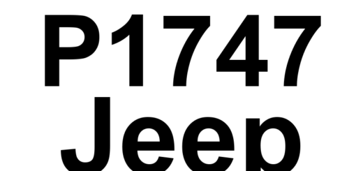 DTC P1747 Jeep - Definição em inglês: A/T Shift Solenoid 'B' Control Circuit High Input Definição em Português: Solenoide de Troca 'B' da Transmissão Automática - Entrada Alta no Circuito de Controle